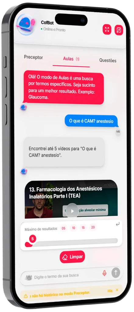Ecossistema MedCof - CofBot AI no iPhone